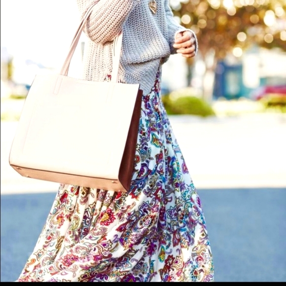 Banana Republic Paisley Floral Pleated Maxi Boho Skirt - Picture 3 of 13